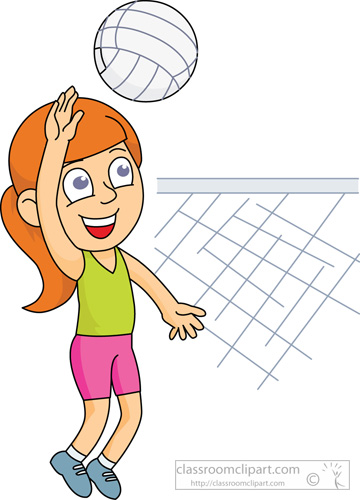play volleyball clipart - photo #1