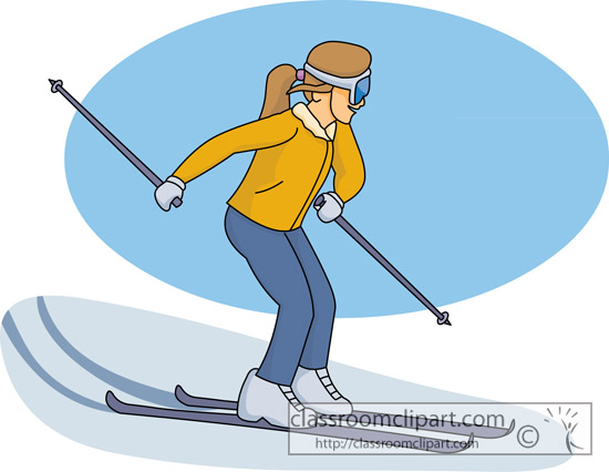 clipart snow skiing - photo #49