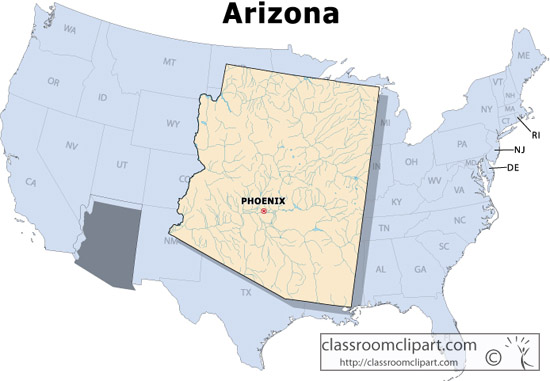 clipart map of arizona - photo #43