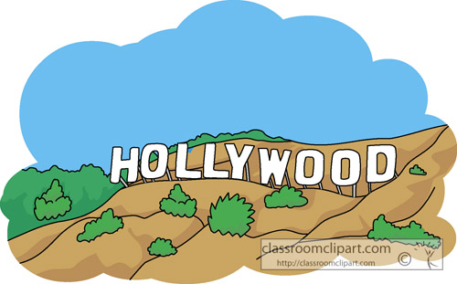 California : hollywood_sign : Classroom Clipart