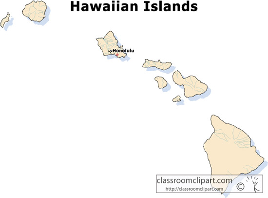 free clipart hawaii map - photo #18