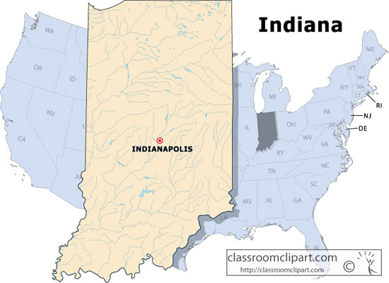 clipart map of indiana - photo #8