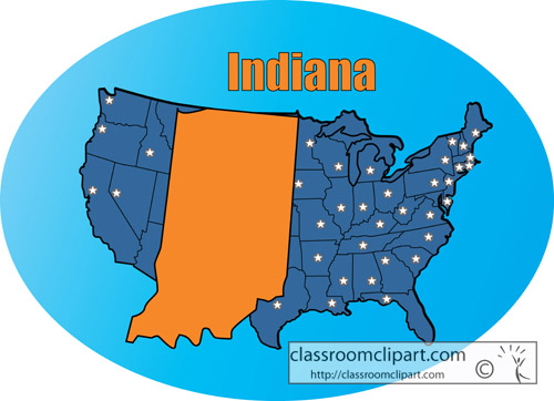 clipart map of indiana - photo #29