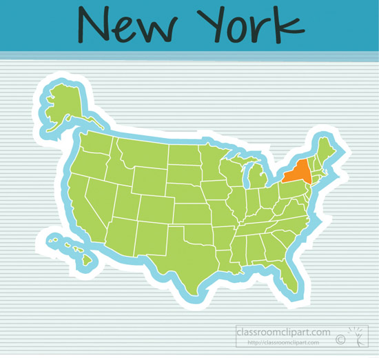 new york state map clipart - photo #4
