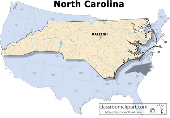 clipart map of north carolina - photo #22