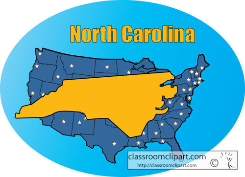 free clip art map of north carolina - photo #40