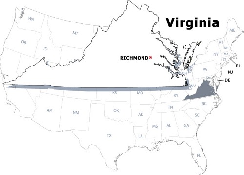clipart map of virginia - photo #8