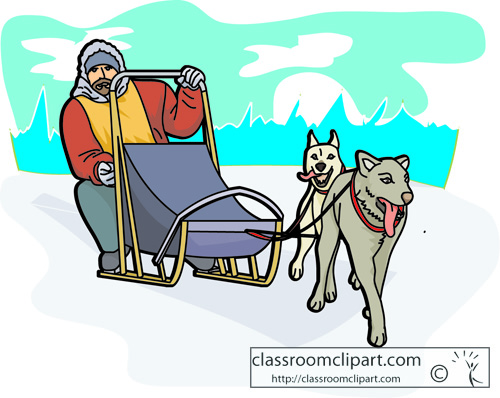 free clipart dog sled team - photo #22