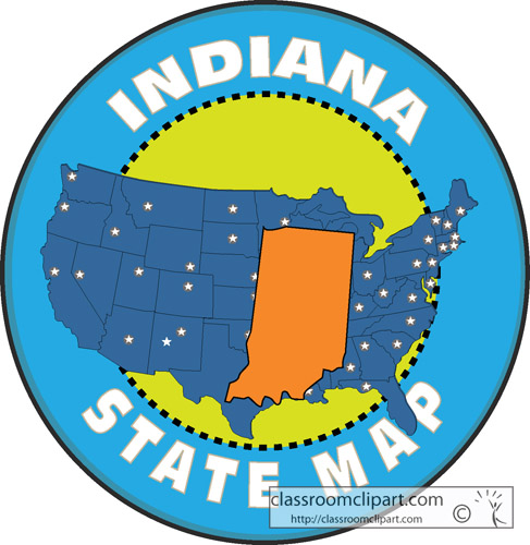 clipart map of indiana - photo #36