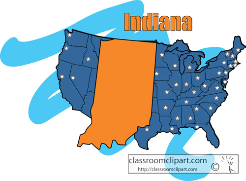 clipart map of indiana - photo #28