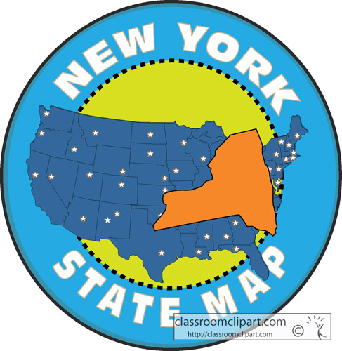 new york state map clipart - photo #37