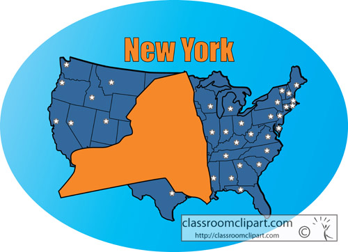 new york state map clipart - photo #13