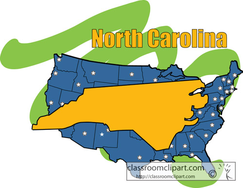 clipart map of north carolina - photo #28