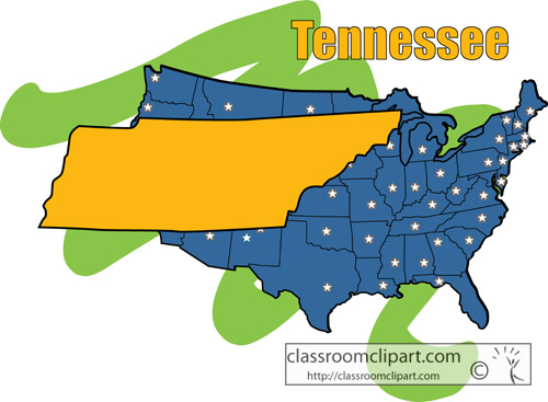 clipart map of tennessee - photo #30