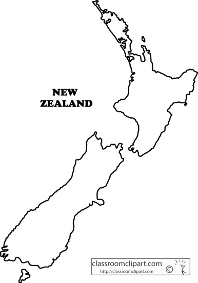 clipart map of new zealand - photo #14