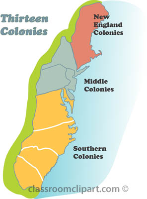 Thirteen colonies and new england