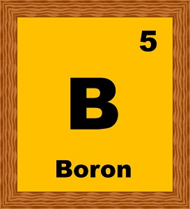 Chemical Elements : boron-5-B : Classroom Clipart