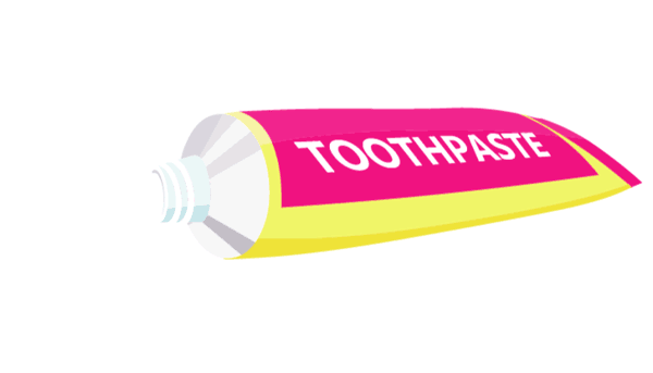 toothpaste tube cartoon