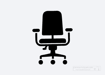 animated gif of black office chair icon