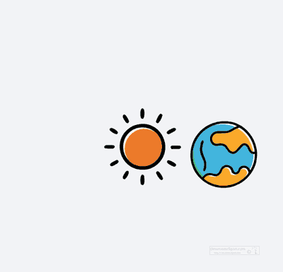 earth orbiting sun animated gif educational solar system motion 