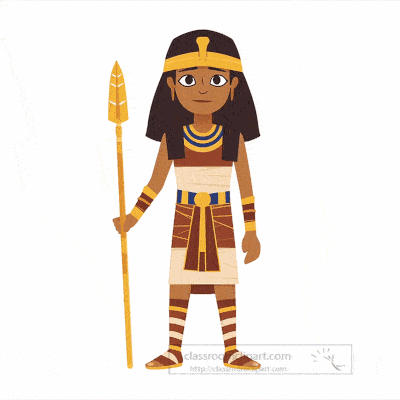 ancient Egyptian warrior character animation