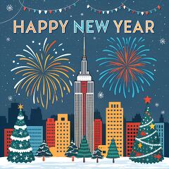 New year 2026 clipart