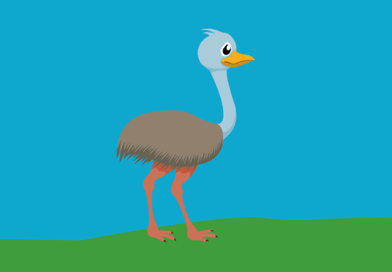 emu animal animated clipart