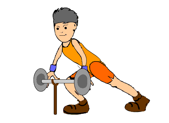 weight lifting animated clipart