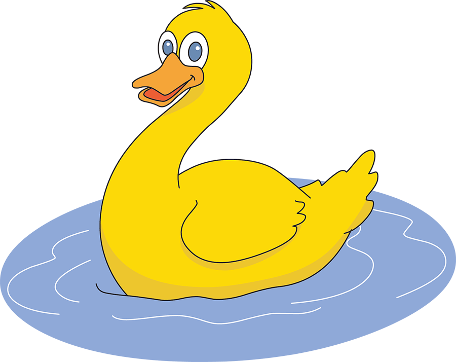 yellow duck in pond water
