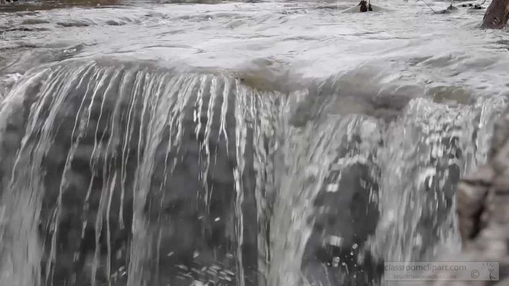 slow motion video of water flowing in flooded river