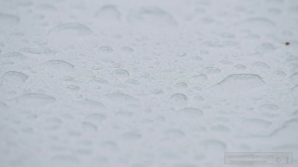 video slow mo rain on white surface