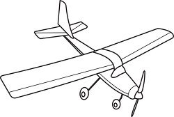 111 aircraft black white outline clipart