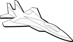 117 aircraft black white outline clipart
