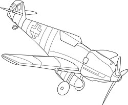 133 aircraft black white outline clipart