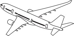 141 aircraft black white outline clipart