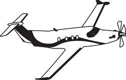 145 aircraft black white outline clipart