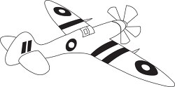 157 aircraft black white outline clipart