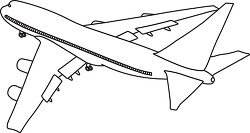 168 aircraft black white outline clipart