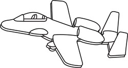 176 aircraft black white outline clipart