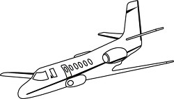 179 aircraft black white outline clipart