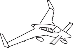 183 aircraft black white outline clipart