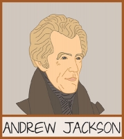 7th president andrew jackson clipart graphic image