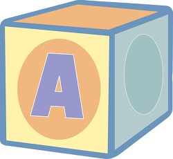 A alphabet block clipart