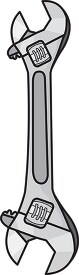 adjustable wrench clipart