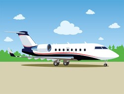 aircraft Bombardier CL 604 clipart