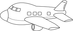 airplane black white outline clipart 5772 copy