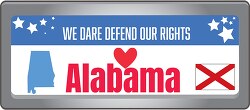 alabama state license plate motto clipart
