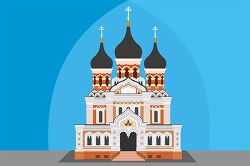 alexander nevsky cathedral tallinn estonia clipart