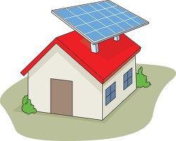 alternative energy source solar panel on house 02