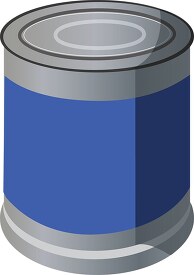 aluminum can with blue wrapper clipart
